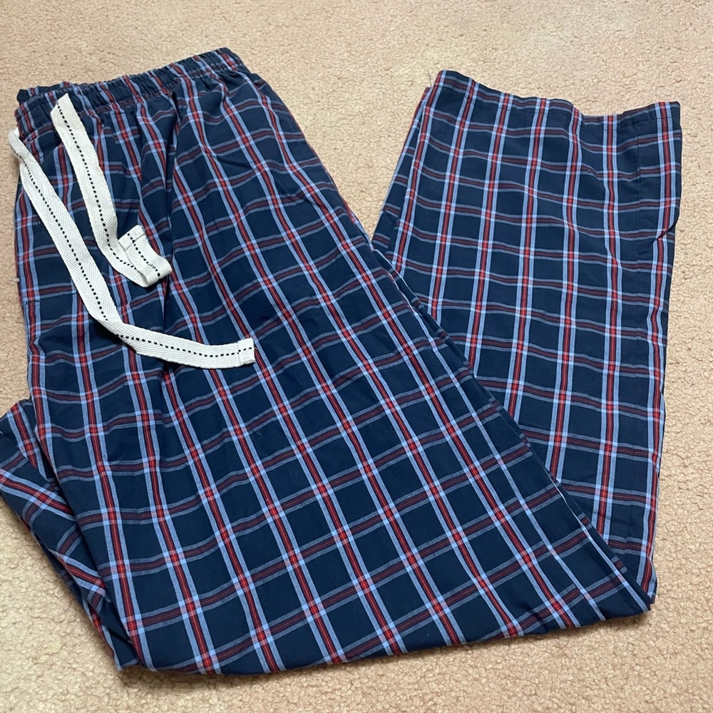 Hanes Blue Plaid Pajama Pants(L36-38)